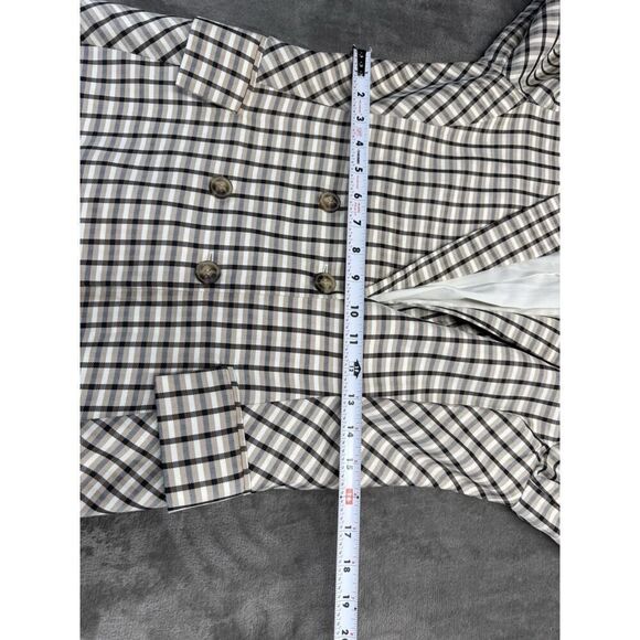 NWOT EXPRESS X NEGIN MIRSALEHI MIXED PLAID BOYFRIEND BLAZER JACKET SMALL - Picture 10 of 14